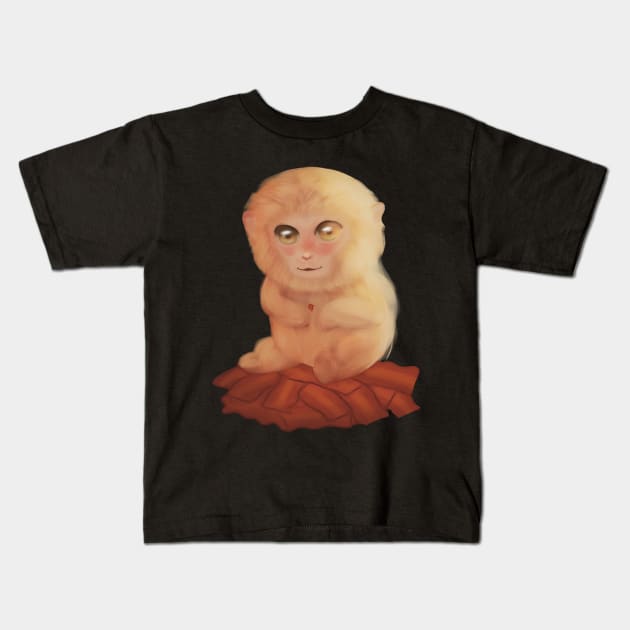 Bacon Snow Monkey Kids T-Shirt by bluecrown